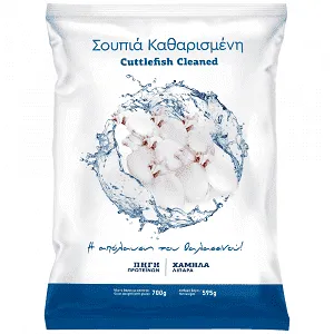 Σουπιά Καθαρισμένη Κατεψυγμένη 595gr