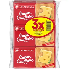 ΠΑΠΑΔΟΠΟΥΛΟΥ Cream Crackers Σίτου 3x140g