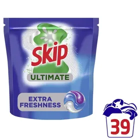 SKIP Κάψουλες Πλυντηρίου Ρούχων Ultimate Extra Freshness 26 Μεζούρες