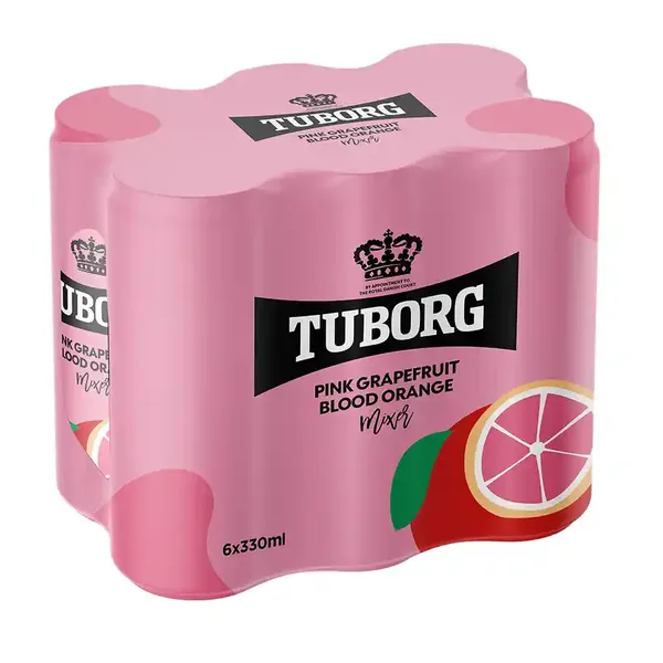 Tuborg Pink Γκρέιπφρουτ Σακουλάκι 6x330ml.