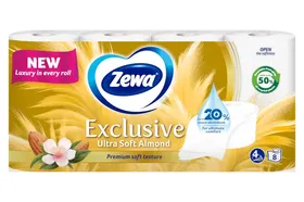 ZEWA EXCLUSIVE ALMOND MILK P.ΥΓ. 7X8 4P