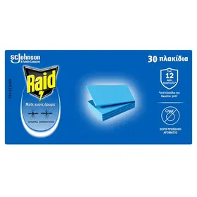 Raid Mats Εντομοαπωθητικές Ταμπλέτες 30τεμ.