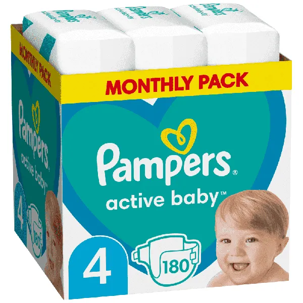 active baby pants παιδικές πάνες βρακάκια No4 (52τεμ.)