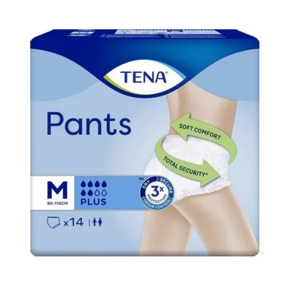 TENA Pants Plus Medium 14τμχ Εσώρουχα για μέτριας /βαριάς μορφής ακράτεια