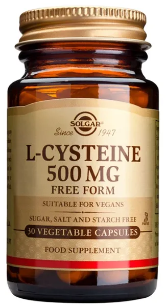 SOLGAR L-Cysteine 500mg 30 φυτικές κάψουλες