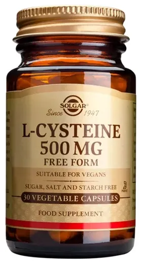 SOLGAR L-Cysteine 500mg 30 φυτικές κάψουλες