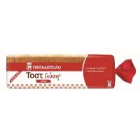 Παπαδοπούλου Ψωμί Τοστ Γεύση2 Σταρένιο 700gr