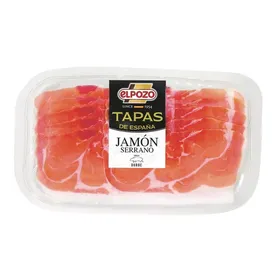 TAPAS DE ESPANA JAMON SERRANO Φέτες 100g / JAMON SERRANO Choriso, Salchichon Φέτες 120g