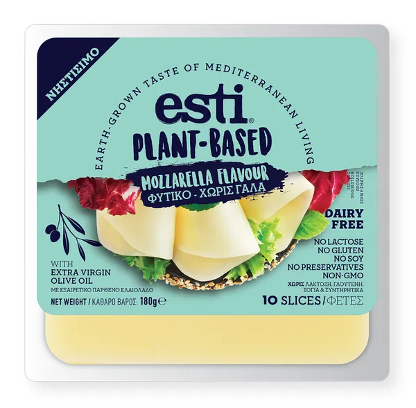 Φυτικό Αναπλήρωμα σε Φέτες με Άρωμα Mozzarella Esti (100g)