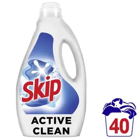 Skip Υγρό  Απορρυπαντικό Πλυντηρίου Ρούχων Active Clean 40 ΜΕΖ