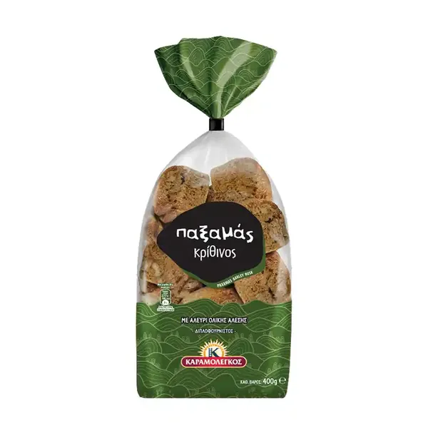 ΚΑΡΑΜΟΛΕΓΚΟΣ Παξιμάς κρίθινος 400g