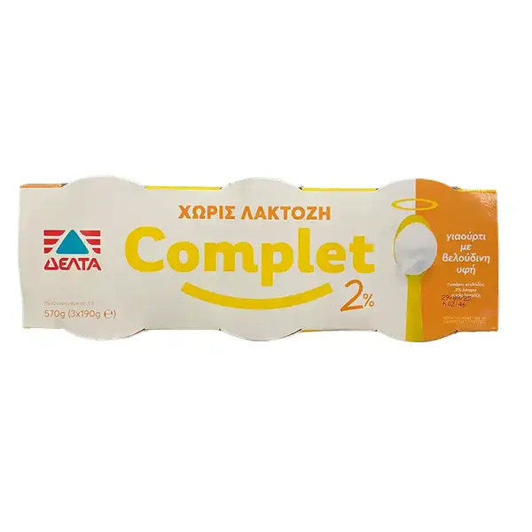 Δέλτα Complet Γιαούρτι Χωρίς Λακτόζη 3x190γρ.