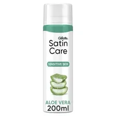 Satin Care Γυναικείο Gel Ξυρίσματος Για Ευαίσθητες Επιδερμίδες Με Αλόη, 200ml