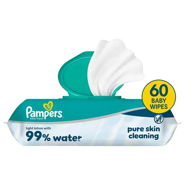 Pampers Aqua Μωρομάντηλα 99% Water 60τεμ.