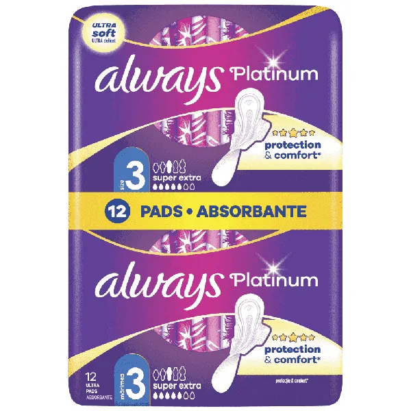 ALWAYS platinum day & night σερβιέτες ultra 12τεμ.