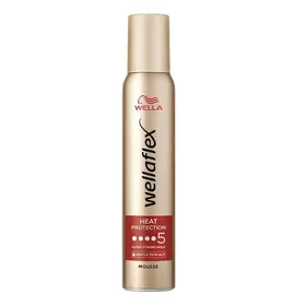 Wellaflex Heat Protection Mousse Ultra Strong No5 200ml.