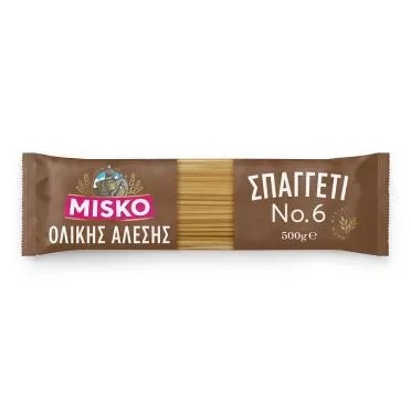 MISKO ΜΑΚΑΡΟΝΙΑ ΣΠΑΓΓΕΤΙ No6 ΟΛΙΚΗΣ ΑΛΕΣΗΣ 500GR
