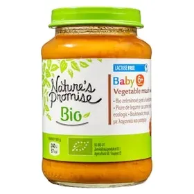 NATURES PROMISE BIO Παιδική Τροφή Bio Πουρές Λαχανικών με Μοσχάρι 190g