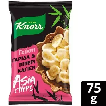 Knorr Asia Τσίπς Γαρίδας  Πιπέρι Καγιέν 75γρ.