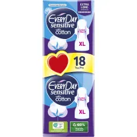 EVERYDAY Sensitive Cotton Σερβιέτες Ultra Plus Extra Long 18τεμ