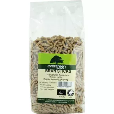 Μπράν Στικς χωρίς προσθήκη ζάχαρης 250g Evergreen Bio