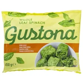 GUSTONA Σπανάκι Φύλλα Κατεψυγμένα 450g