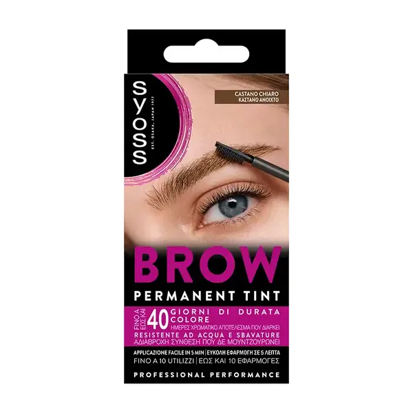 Syoss Brow Tint Καστανό Ανοιχτό 10ml