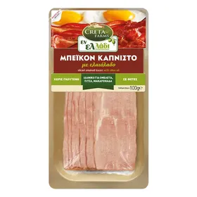 CRETA FARMS Εν Ελλάδι μπέικον καπνιστό φέτες με ελαιόλαδο 100γρ.