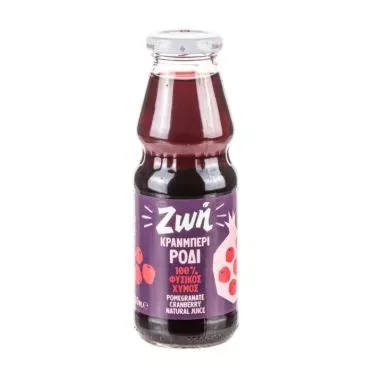 HCS ΧΥΜΟΣ ΡΟΔΙ CRANBERRY ΖΩΗ 330ML