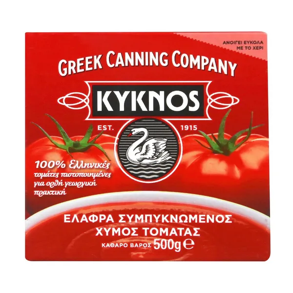 ΚΥΚΝΟΣ Χυμός Ντομάτας Ελαφρά Συμπυκνωμένος 500g