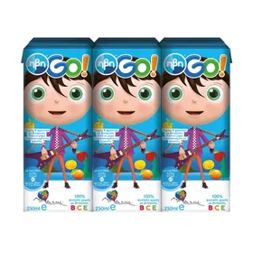 ΗΒΗ Go Χυμός 4 Φρούτων 6x250ml