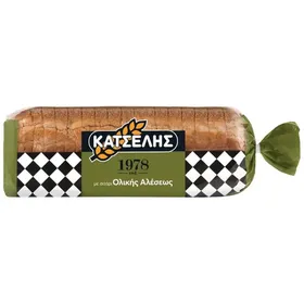 ΚΑΤΣΕΛΗΣ παραδοσιακό ολικής άλεσης κανονικές φέτες 720g