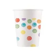 DECORATA Ποτήρια Χάρτινα Dots 200ml 8τεμ