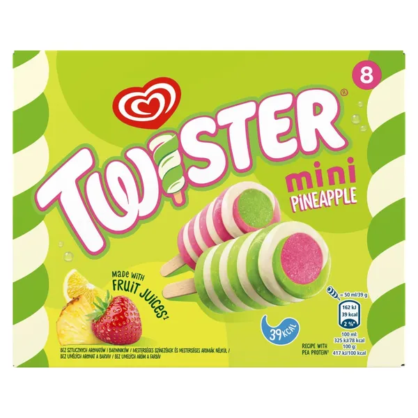 Παγωτό Twister Mini Pineapple 8x39g