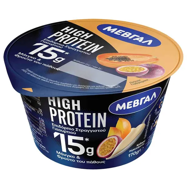 Μεβγάλ High Protein Επιδόρπιο Μάνγκο & Passion Fruit Juice 170γρ.