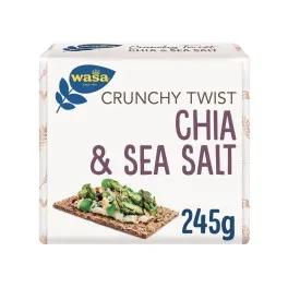 Wasa Φρυγανιές Chia & Sea Salt 245gr