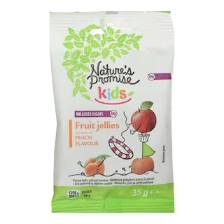 NATURE'S PROMISE Καραμέλες Ζελεδάκια Ροδάκινο 35g