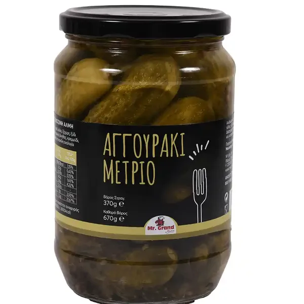 MrGrand Αγγουράκι Μέτριο Στρ.Βάρος 370γρ. Καθ.Βάρος 670γρ.
