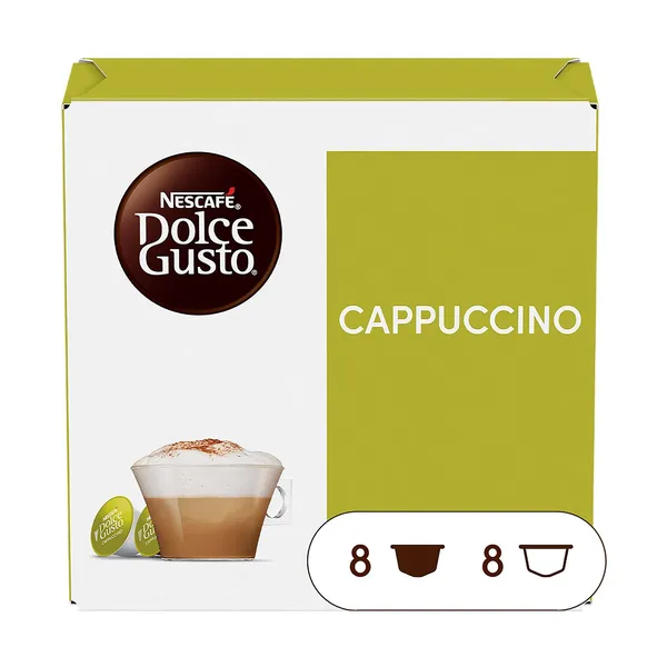 NESCAFE Dolce Gusto Καφές Cappuccino σε Κάψουλες 8x17g+8x6,3g