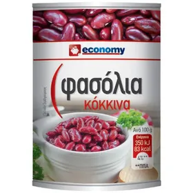 κόκκινα φασόλια 400γρ. σ.β.240γρ.
