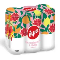 Αναψυκτικό Pink Grapefruit και Λεμόνι Έψα 6x330ml