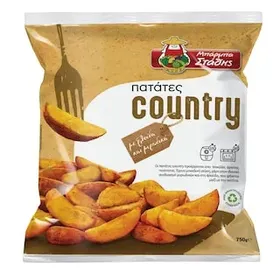 ΜΠΑΡΜΠΑ ΣΤΑΘΗΣ Πατάτες Country Κατεψυγμένες 750g