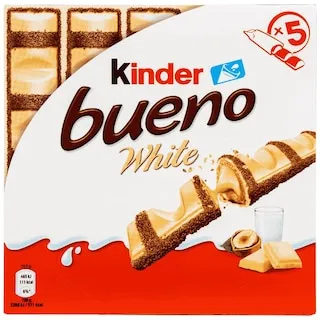 KINDER Λευκή Σοκολάτα Bueno Φουντούκι 5x19.5g