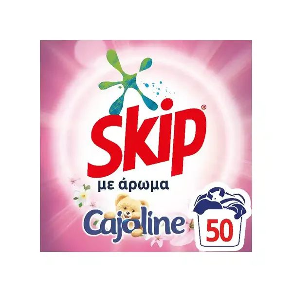 Skip Σκόνη Απορρυπαντικό Πλυντήριου Ρούχων με άρωμα Cajoline 50 ΜΕΖ