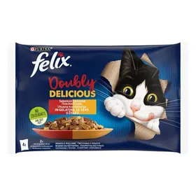 AGAIL Πολυσυσκευασία Doubly Delicious Ποικιλία Κρεατικών σε Ζελέ 4x85g