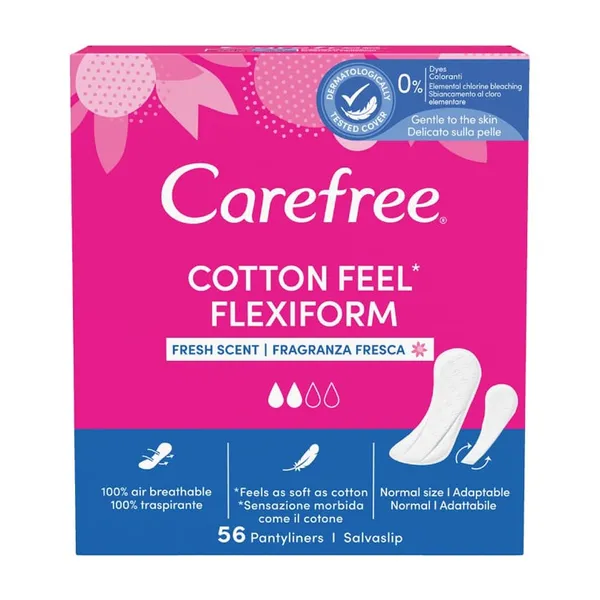CAREFREE Flexiform με Άρωμα Φρεσκάδας 56τεμ.