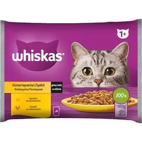WHISKAS Γατοτροφή Πουλερικά σε Σάλτσα 4x85g