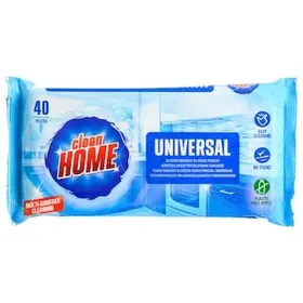 CLEAN HOME Υγρά Μαντηλάκια Καθαρισμού Επιφανειών 40 Τεμάχια