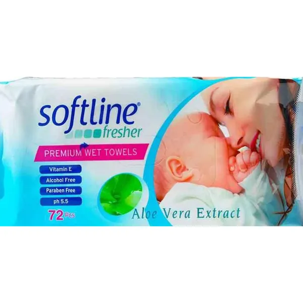 μωρομάντηλα με aloe vera 64τεμ