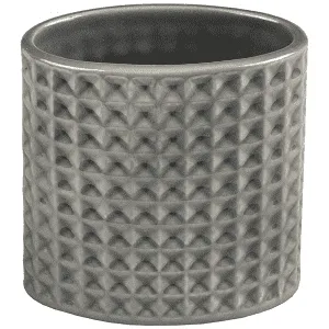 Home Comfort Ποτήρι Οδοντόβουρτσας Κεραμικό Γκρι 10.8x9x11
